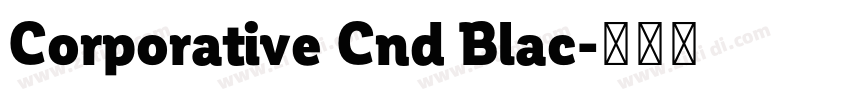 Corporative Cnd Blac字体转换